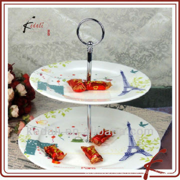 New Cheap Wholesale Ceramic Porcelain Tableware Dinnerware Cake Plate